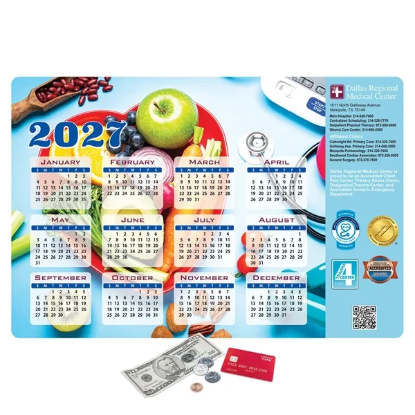 Heavy Duty Calendar Counter Mat-12" x 18" x 1/8"
