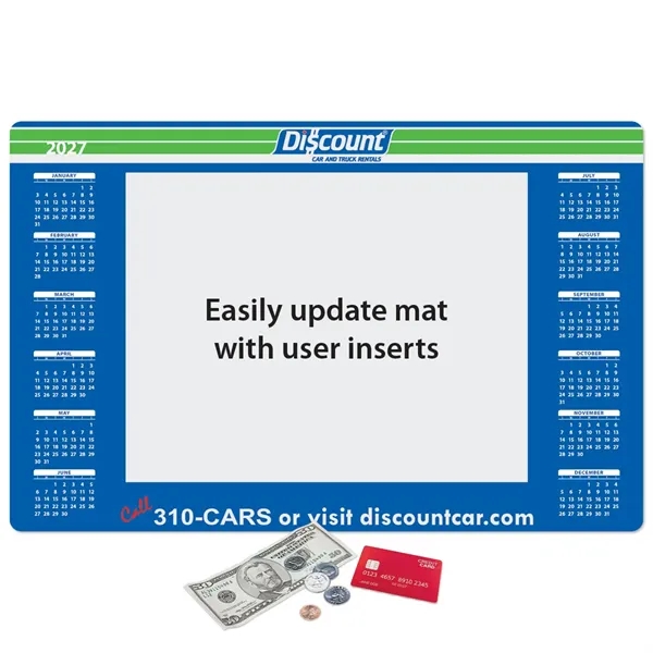 Ultra Thin Window Calendar Counter Mat-11" x 17" x .020"