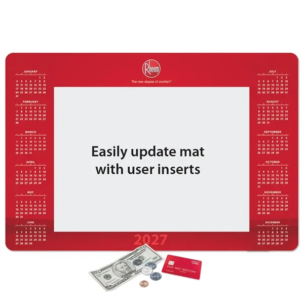 Window Calendar Counter Mat-12" x 18" x 1/16"
