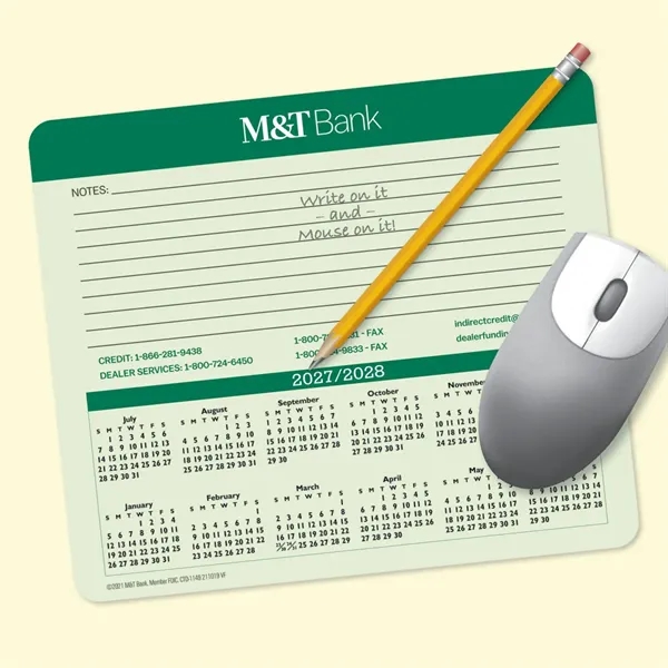 MousePaper® 24 Page - Recycled Note Paper Calendar Mouse Pad