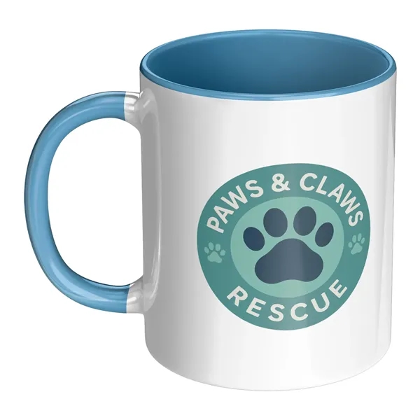 Blue Two-Tone 11 Oz. Ceramic Mug