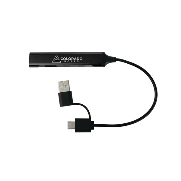 Elio Aluminum 4-Port USB-A & C Hub