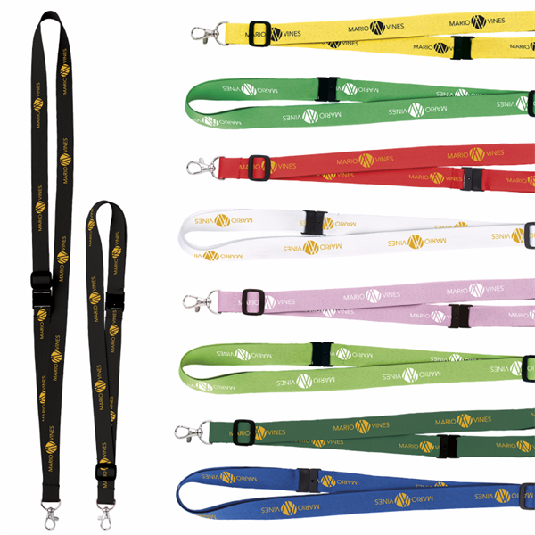 3/4" Adjustable Polyester Lanyard - 3/4" Adjustable Polyester Lanyard - Image 0 of 1