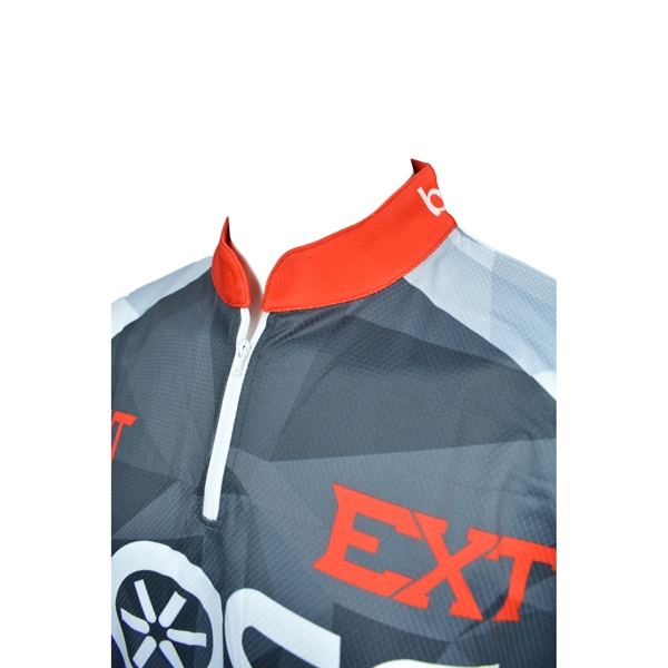 Multisport 1/4 Zip Athletic Shirt with Full Color Imprint - Multisport 1/4 Zip Athletic Shirt with Full Color Imprint - Image 7 of 8