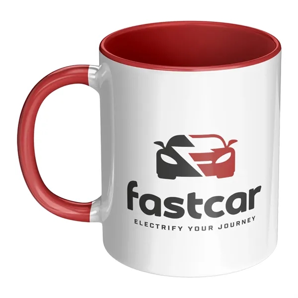 Red Two-Tone 11 Oz. Ceramic Mug