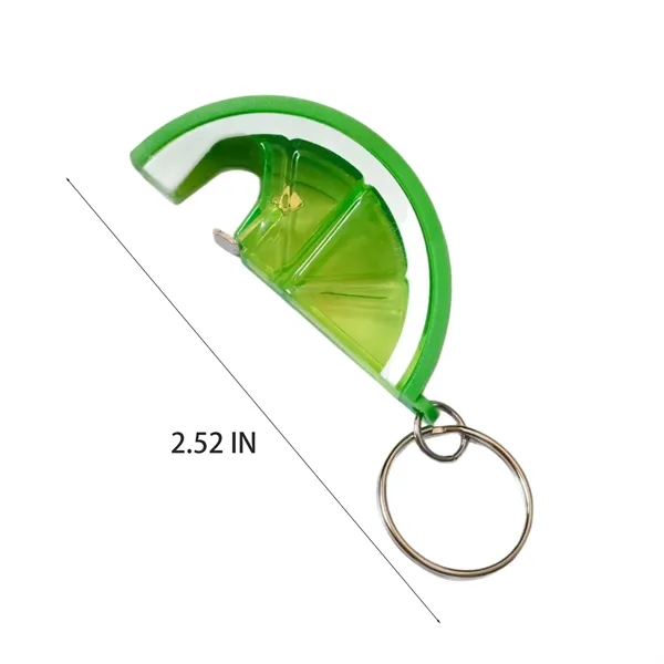 Custom Lemon Shape Bottle Opener Key Chain