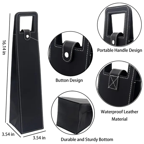 Pu Leather Wine Bag