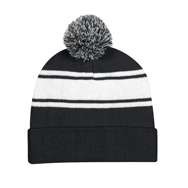 Custom Acrylic Knitted Beanie With Cuff