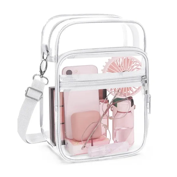 Custom Clear PVC Crossbody Shoulder Bag
