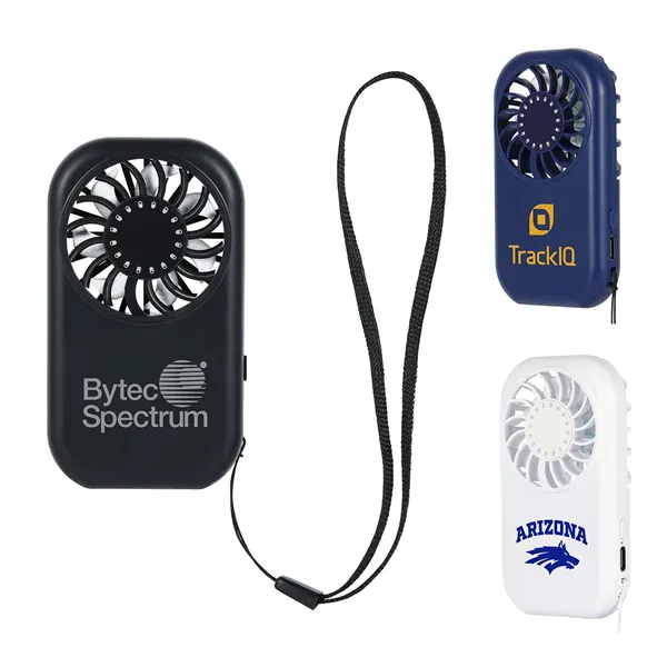 Squall Ultra Mini High-Speed Rechargeable Fan with Lanyard