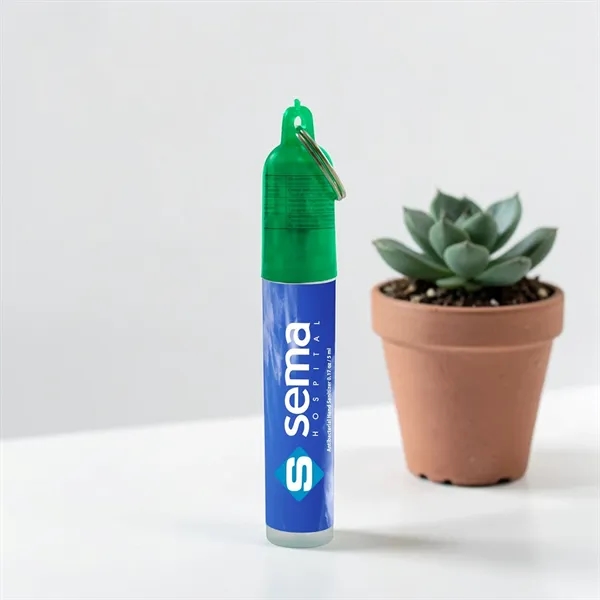 Mini Antibacterial Hand Sanitizer Pocket Spray w/ Key Chain