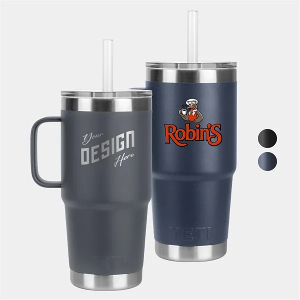25 oz YETI® Rambler Stainless Steel Insulated Straw Tumbler