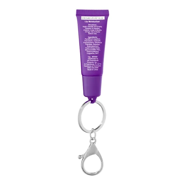 Squeeze Tube Lip Moisturizer with Key Ring