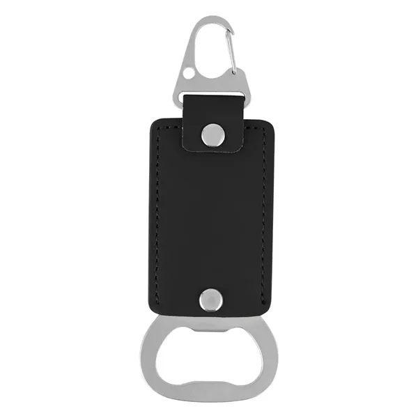 Custom Leatherette Bottle Opener Key Clasp
