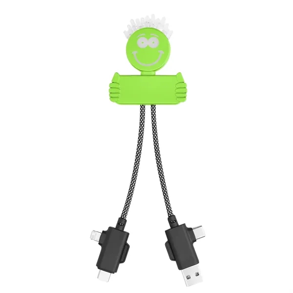 Custom Light Up rABS Multi-Cable Charging Guy
