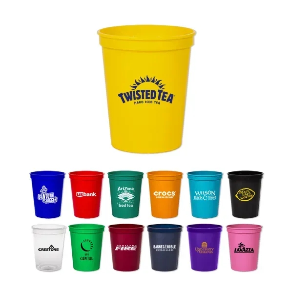 Smooth Colored Stadium Cup