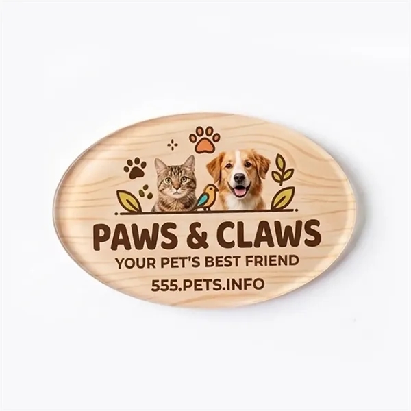 Oval Acrylic Magnet