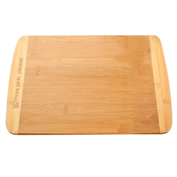Large Two-Tone Bamboo Cutting Board - Large Two-Tone Bamboo Cutting Board - Image 0 of 1