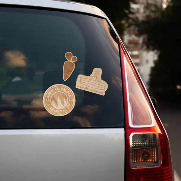 Custom Wood Sticker Between 9-16 sq inches