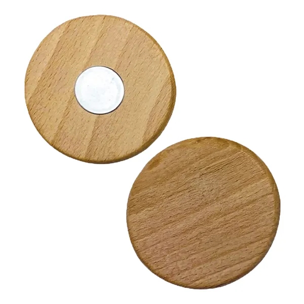Custom Circle Circle Stock Wood Magnet