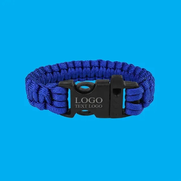 Survival Paracord Bracelet with Whistle