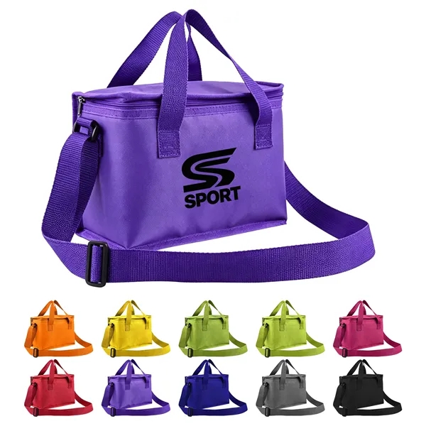 6 Can Insulated Cooler Bag W/ Handle & Shoulder Strap