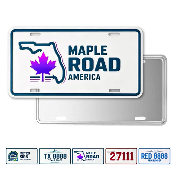 12"x6" Die Struck Aluminum License Plate
