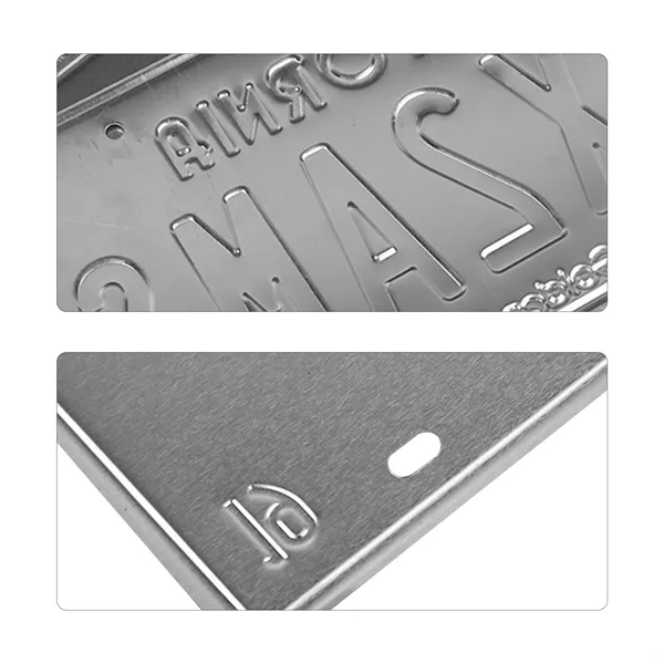12"x6" Die Struck Aluminum License Plate