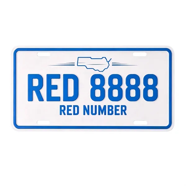 12"x6" Die Struck Aluminum License Plate