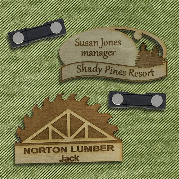Custom Engelwood Name Badges 6-9 sq in