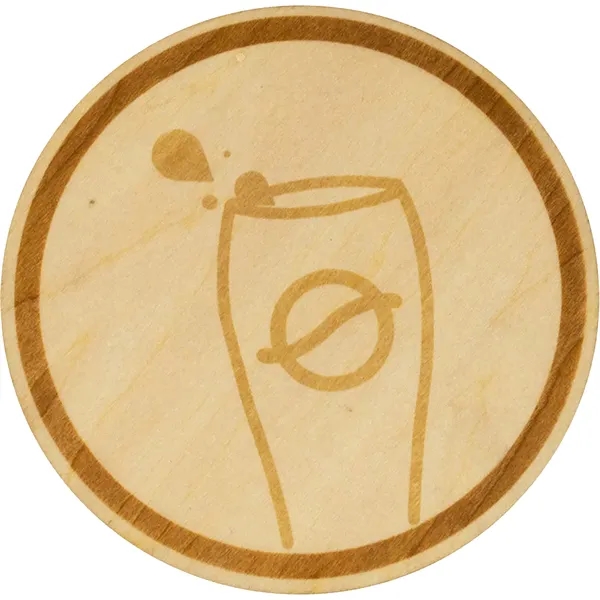 Wood Round Coaster