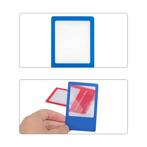 3X PVC Pocket Magnifying Sheet Bookmark