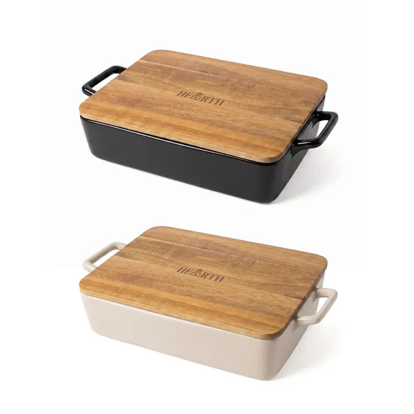 Hearth Stoneware Casserole Dish