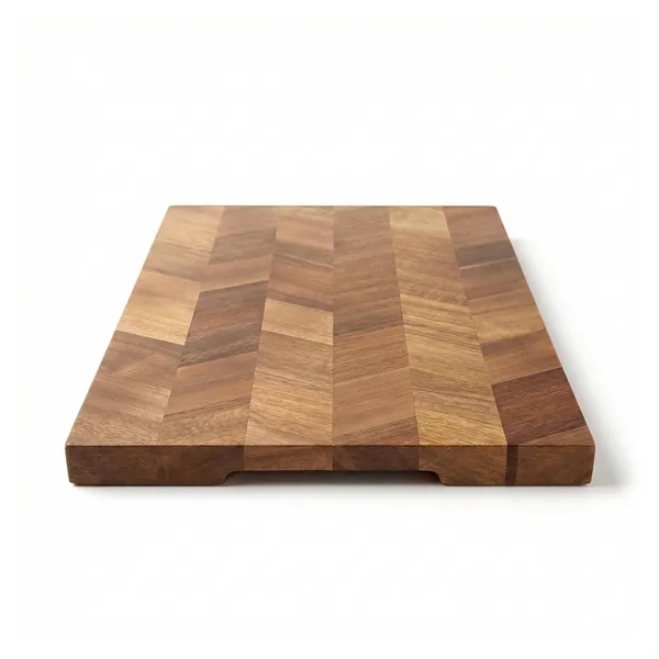 Baylor Acacia Wood Herringbone Serving Board