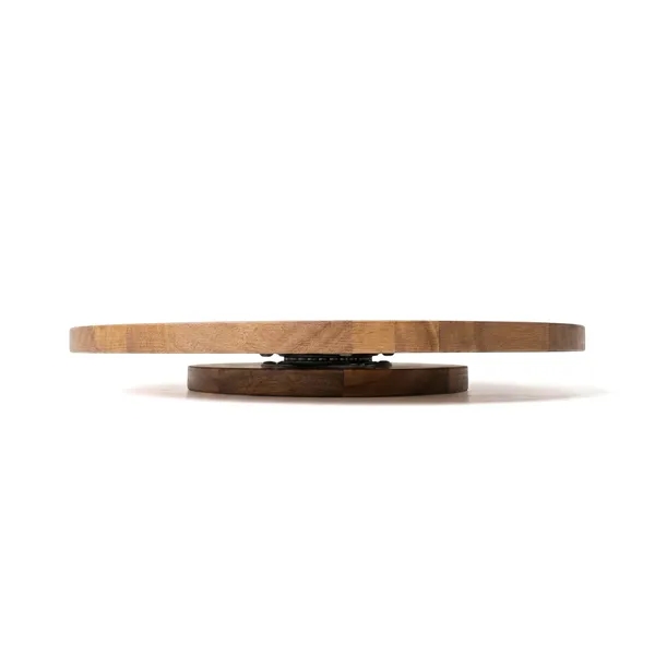 Harrington Acacia Wood Herringbone Lazy Susan