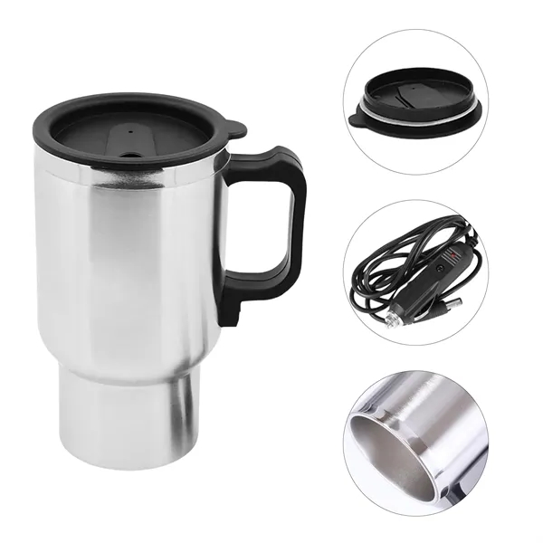 12V Travel Car Electric Kettle Heated Cup