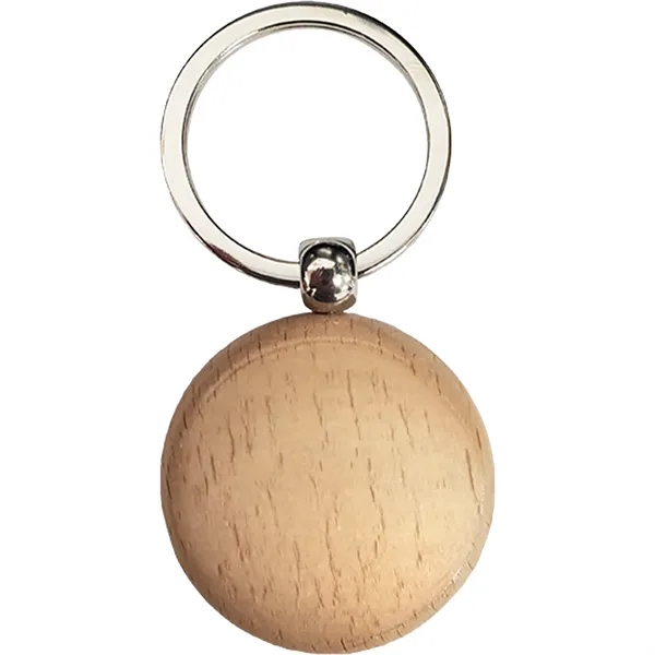Custom Wood Keychains - Circle
