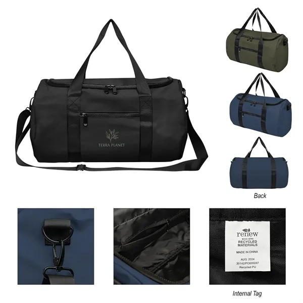 Hudson Recycled Leatherette Duffel Bag