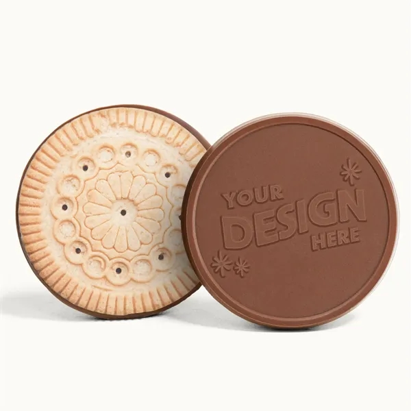 Four-Bite Sugar Cookie with Custom Engraved Chocolate