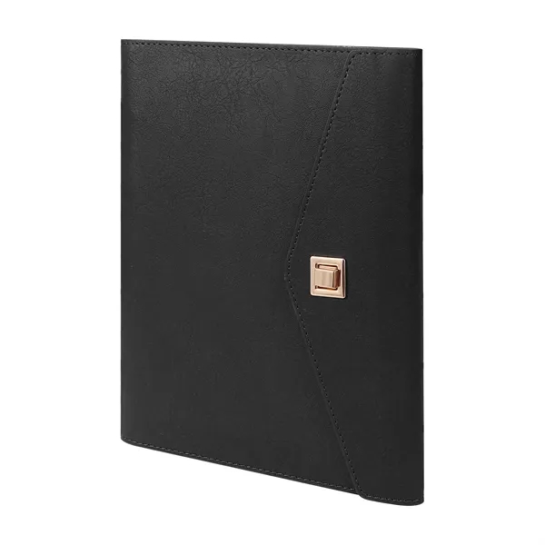 PU Leather A5 Business Binder Notebook W/ Card Slot