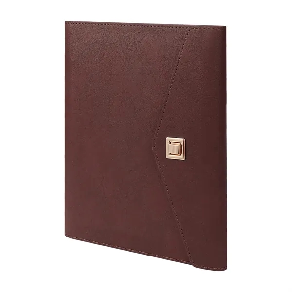 PU Leather A5 Business Binder Notebook W/ Card Slot