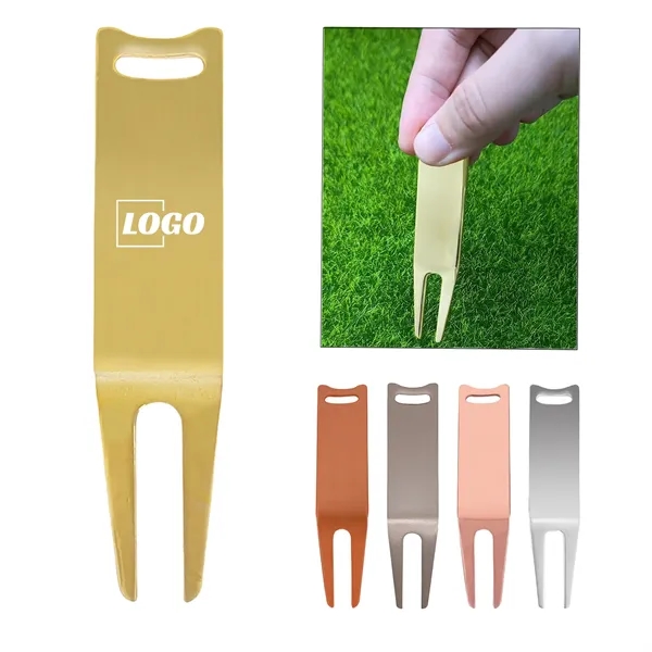 Metal Golf Green Fork