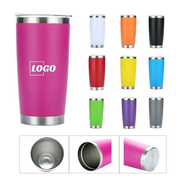 20 Oz Vacuum Insulated Car Cup