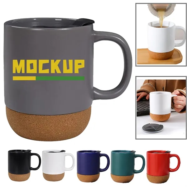 12 oz. Ceramic Mug with Cork Base