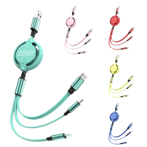 3-In-1 Retractable Charging Cable