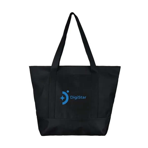 Custom Bay View Recycled Giant Zipper Beach Tote