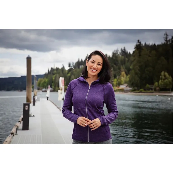 Cutter & Buck Mainsail Sweater-Knit Womens Full Zip Hoode...