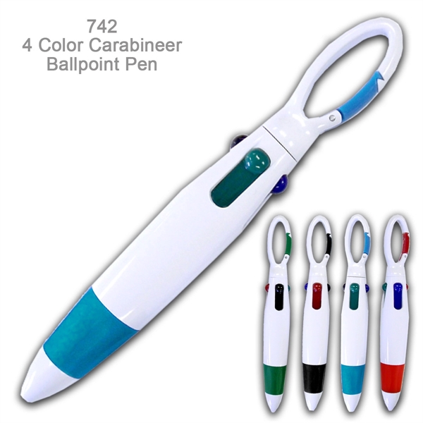 Popular 4 Color Carabineer Fashionable Ballpoint Pen - Popular 4 Color Carabineer Fashionable Ballpoint Pen - Image 2 of 4