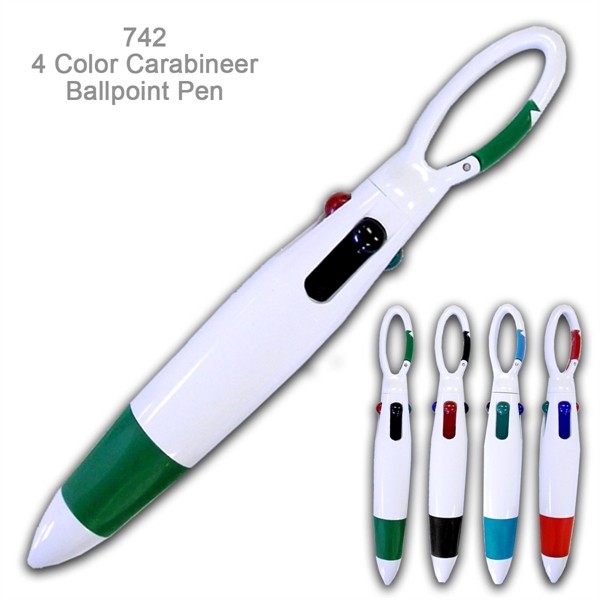 Popular 4 Color Carabineer Fashionable Ballpoint Pen - Popular 4 Color Carabineer Fashionable Ballpoint Pen - Image 3 of 4