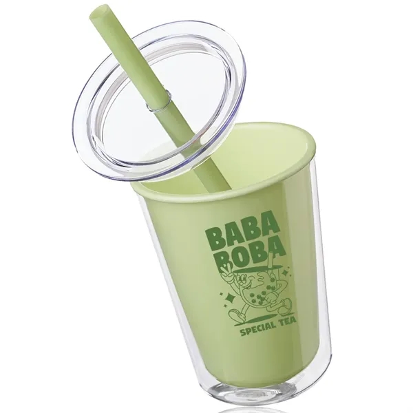 Bilbo 27 oz. Double Wall Plastic Tumbler with Straw
